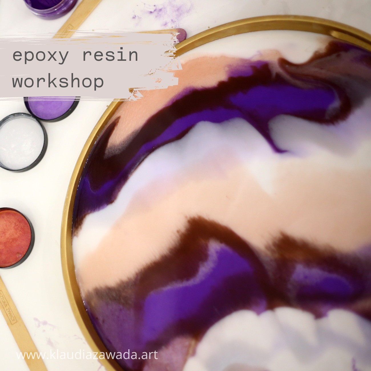 Individual Epoxy Resin Tray and Coaster Crafting Workshops - obrazek 2