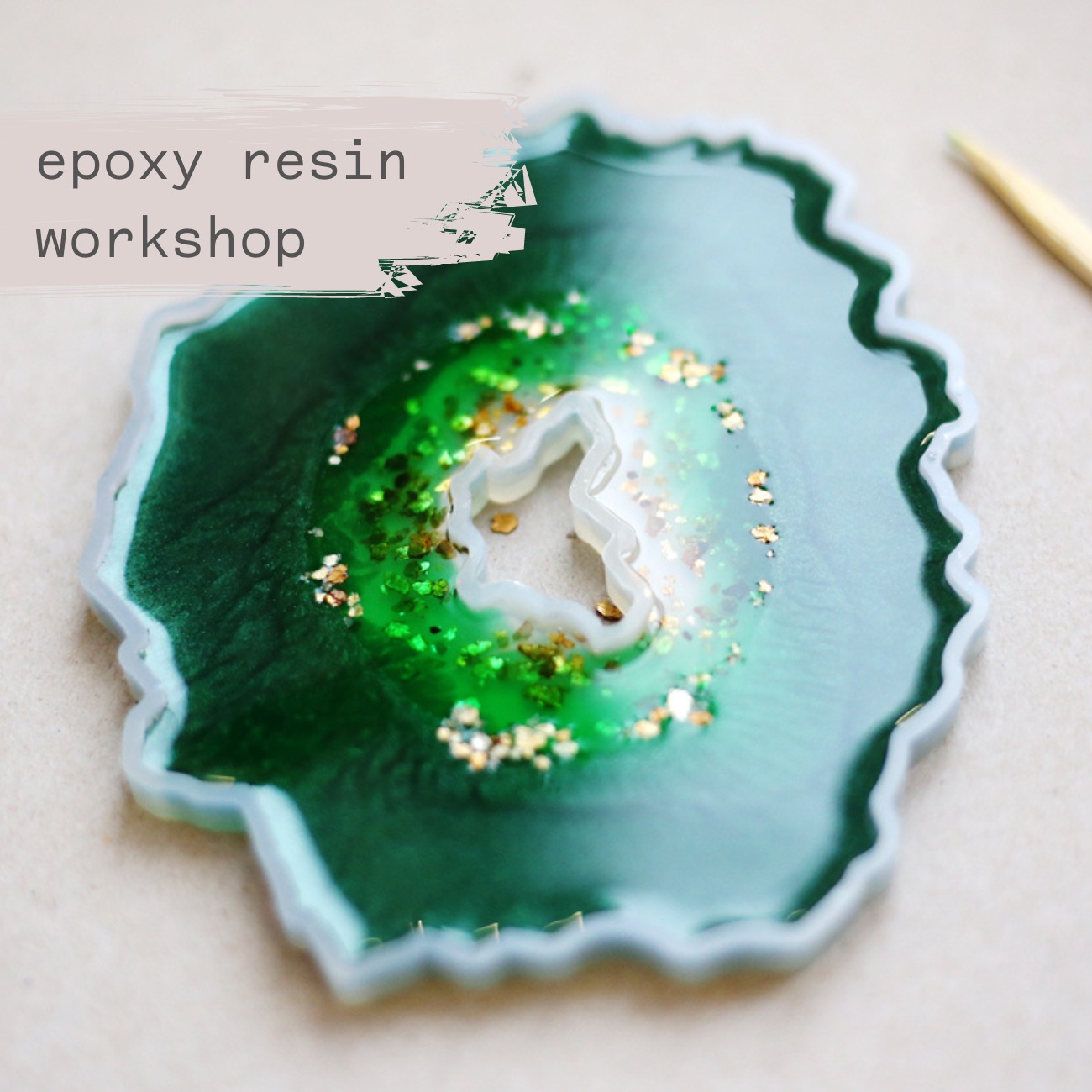 Individual Epoxy Resin Tray and Coaster Crafting Workshops - obrazek 4